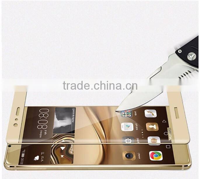 Top quality 0.33mm 2.5D Premium ultra thin mobile phone 9H tempered glass for huawei P9 plus screen protector