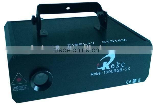 1w rgb full color 3d laser light with 5 types terrific effects in one laser light