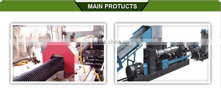 China Pe Single Wall Corrugated Pipe Extrusion Production Machine