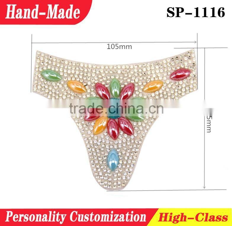 Hot melt shoe patches with rhinestone