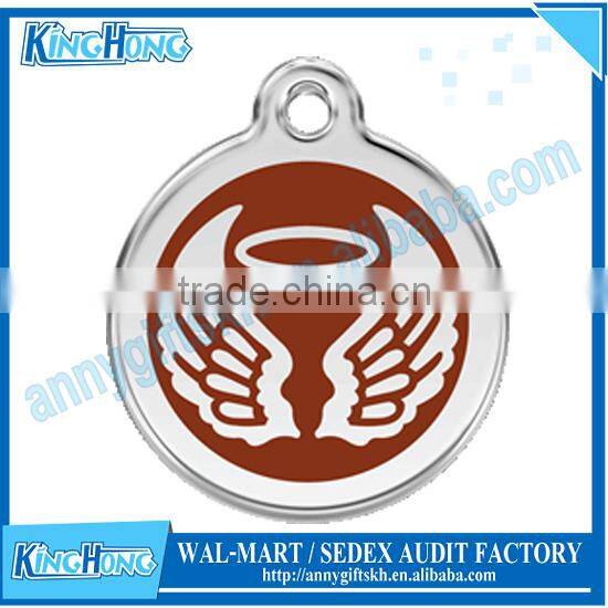 Fashion promotional pet id custom metal pet tag
