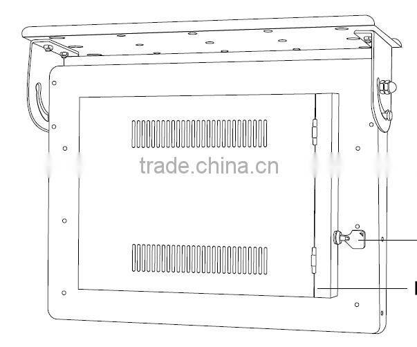 24 inch coach train metro bus LED monitor digital advertising player