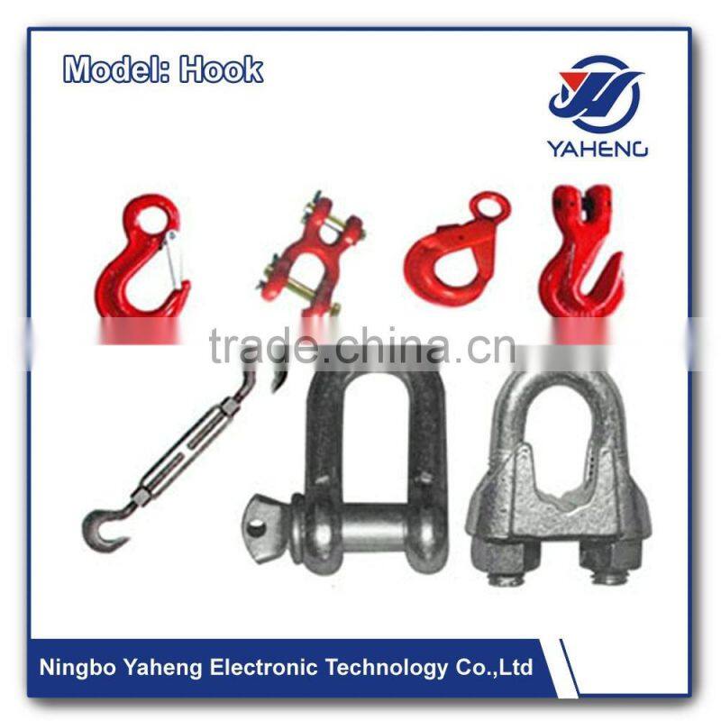 stainless steel 316 and 304 swivel bolt snap hook safety latch mini eye hooks Spraying Plastic Lifting Clevis Grab Hook