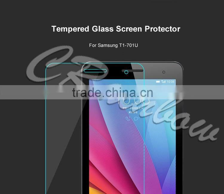 Ultra thin 9H glass guard for Huawei T1-701U tempered glass screen