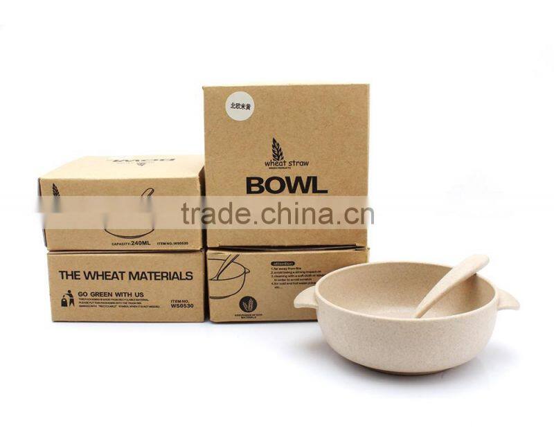 Unique salad bowl and spoon set with stand