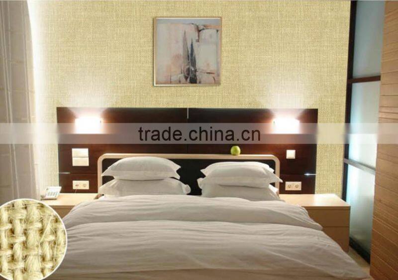 good quality burlap wallpaper/jute wallpaper 91.5*550(cm)