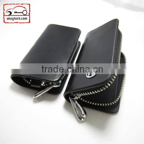 Okeytech car key wallet VW key wallet with chain for leather car key wallet