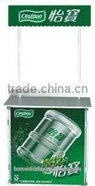 Portable plastic straight screen style folding sales desk for expo