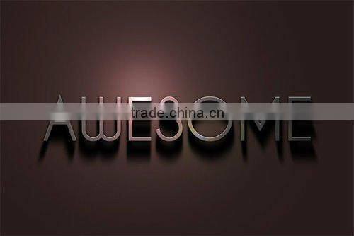 Laser cut seamless weld stainless steel logos