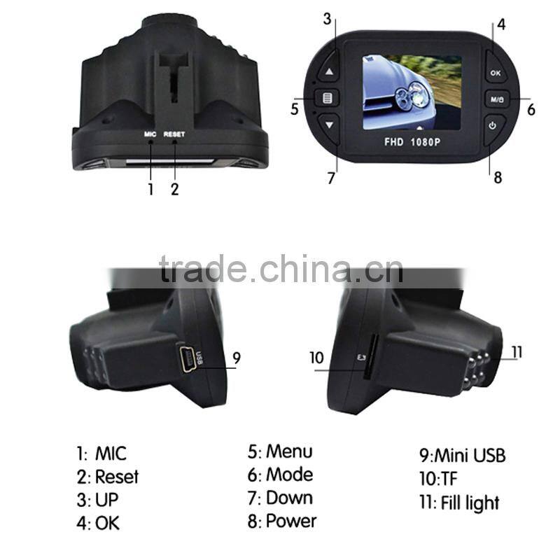 mini camera 1.5"screen 120 degree lens portable video recorder for car