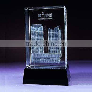 2016 Fashionable and cheap 3d crystal cube