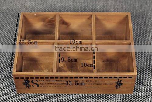 multifunction wooden small box without lid customized