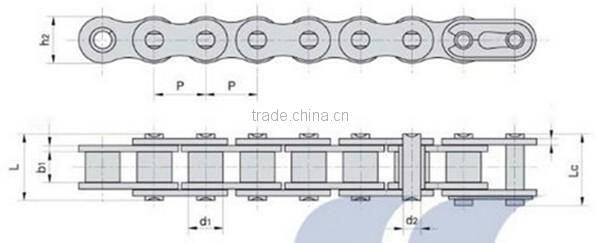 Motorcycle chain 428H chain set