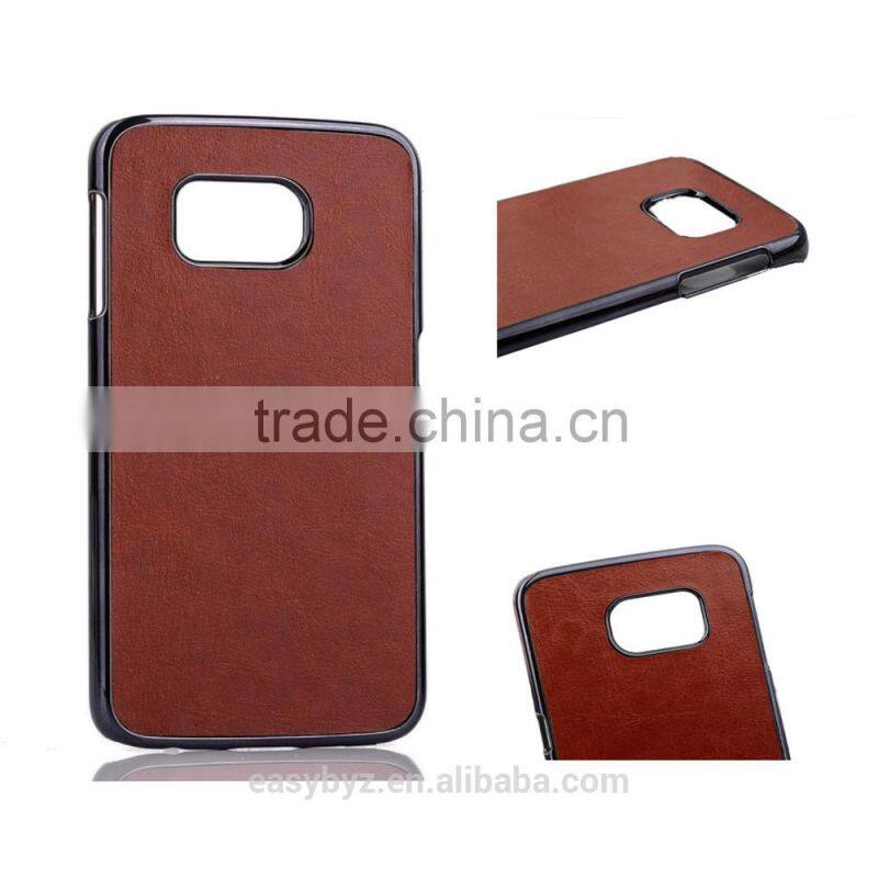 Crazy Horse Leather Coated PC Case for Samsung Galaxy S6 Edge G925
