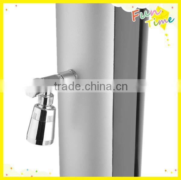 35L Swimming Pool Solar Shower w/ PVC Body P2605, Round Outdoor Garden Shower, PVC Outdoor Shower