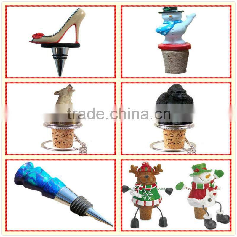 2013 high heel shaped ceramic wine bottle stopper