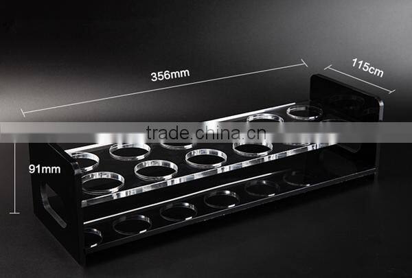 custom acrylic wine bottle holder juice display rack