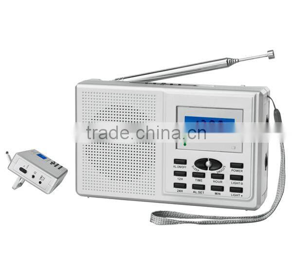 High quality multifunction radio clock Digital radio clock Radio clock with backlight