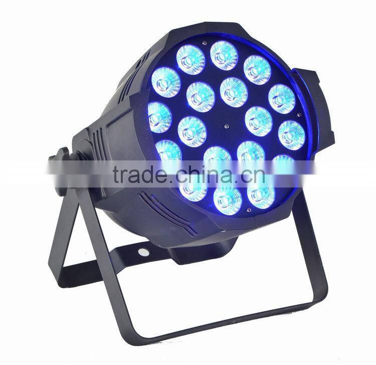 18*18W 6 in 1 rgbwa uv led par can light
