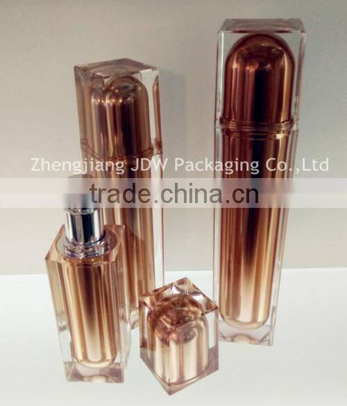 15/30/50/100ml square tall and slender crystal acrylic lotion bottle, skin care lotion bottle JS-I04