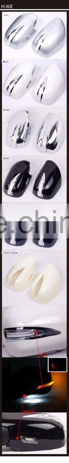 Toyota hiace KDH 200 rear side mirror cover with view land turn signals color DTY custom
