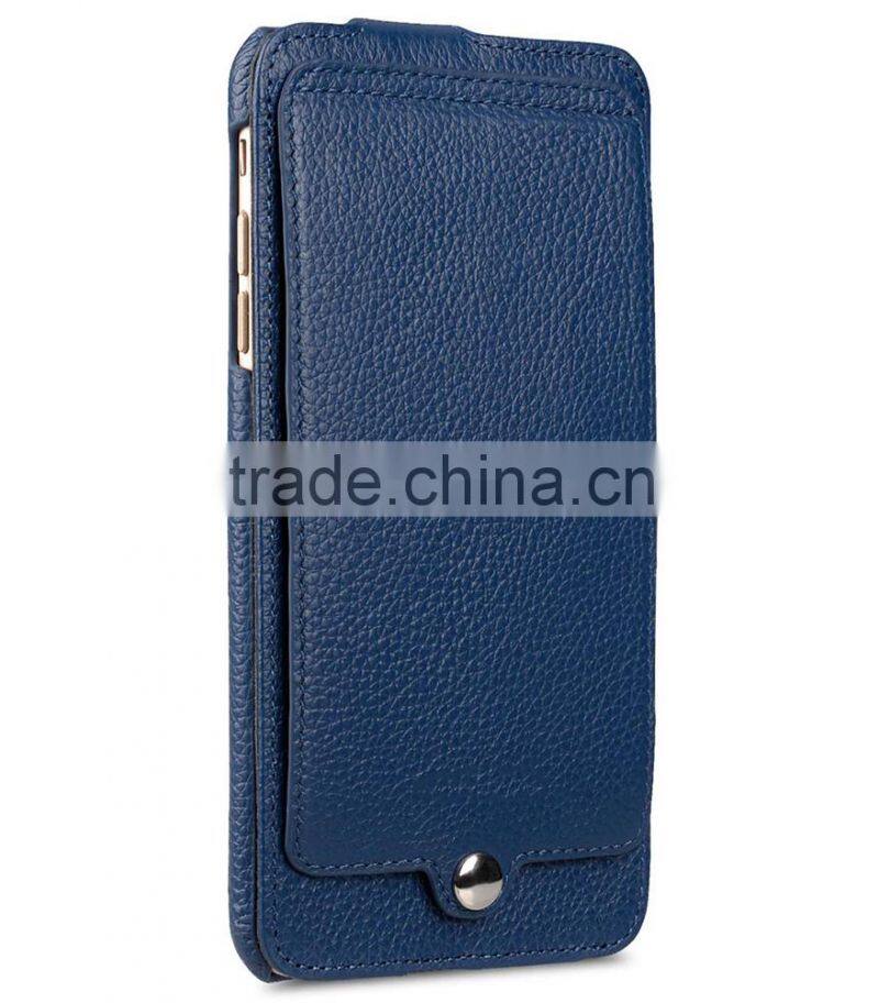 Newly Flip card Cover Dark Blue Premium Leather Case for Apple iPhone 7 Plus(5.5")