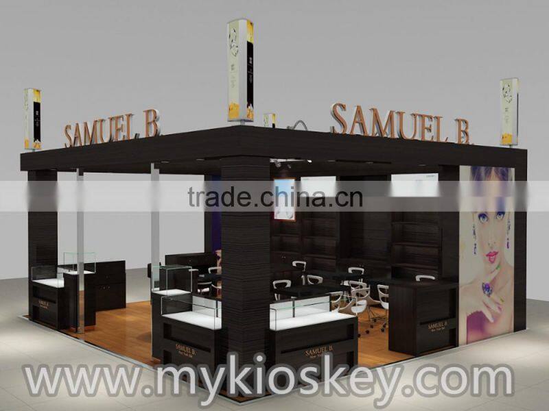 High grade jewellery exhibition jewellery display kiosk design and manufacture
