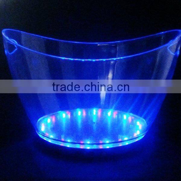 led lighted ice bucket used for party, wedding, outdoor party