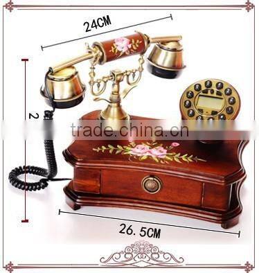High Quality Classic Wood Caller ID Phone Cheap Hotel Telephone, Hotel Room Telephone