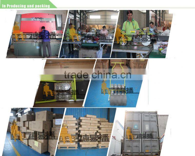 2 rows easy operated electric-driven vegetable planter for planting vegetable seeds