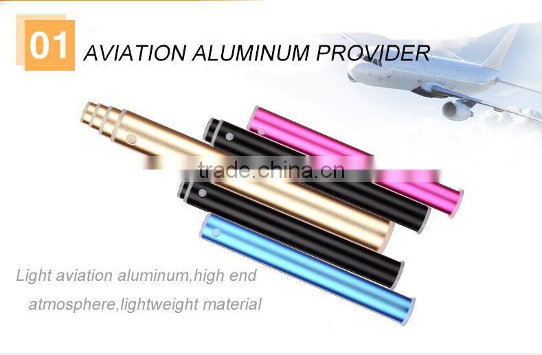Strong aluminum tube selfie stick color optional monopod for wholesale