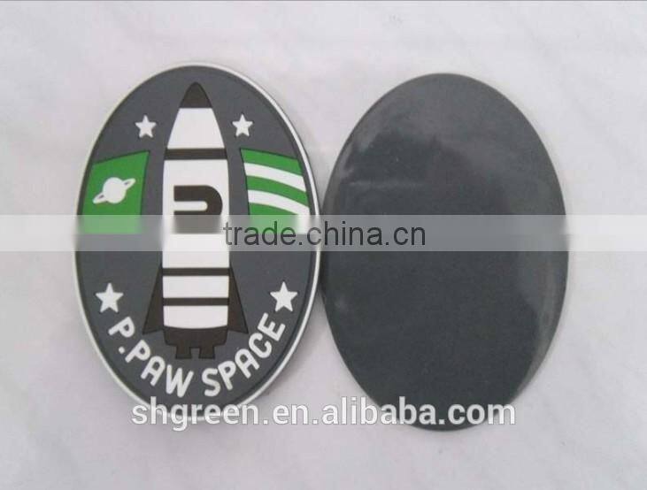 Handmade deer logo silicone rubber label tag