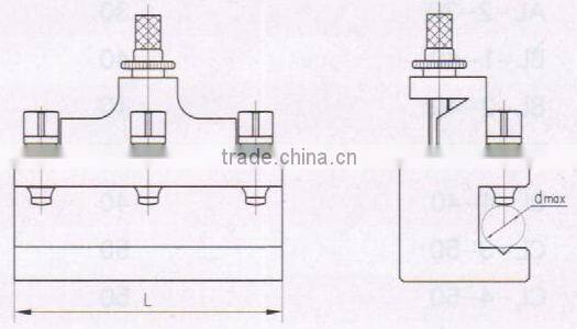 turning facing and boring holder for 40 postion quick change tool post