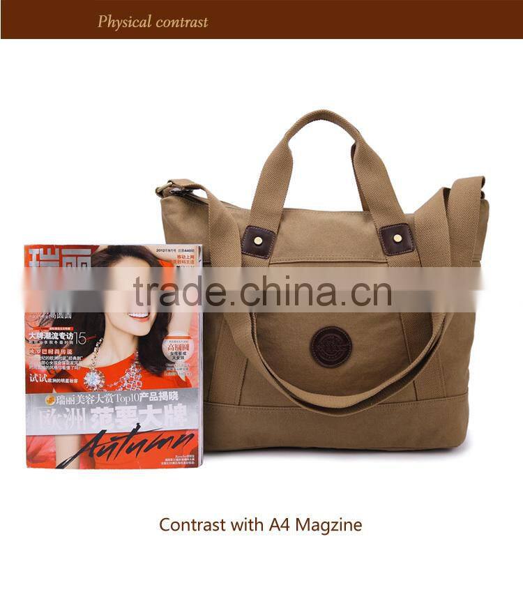 Elegant Lady Handbag Canvas Shoulder Bag Canvas Tote Bag Canvas Travel Bag Vintage Canvas Bag Tablet Messenger Bag