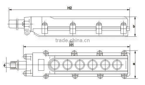 6 buttons electrical hoist switch,crane switch COB, english availble COB-23P