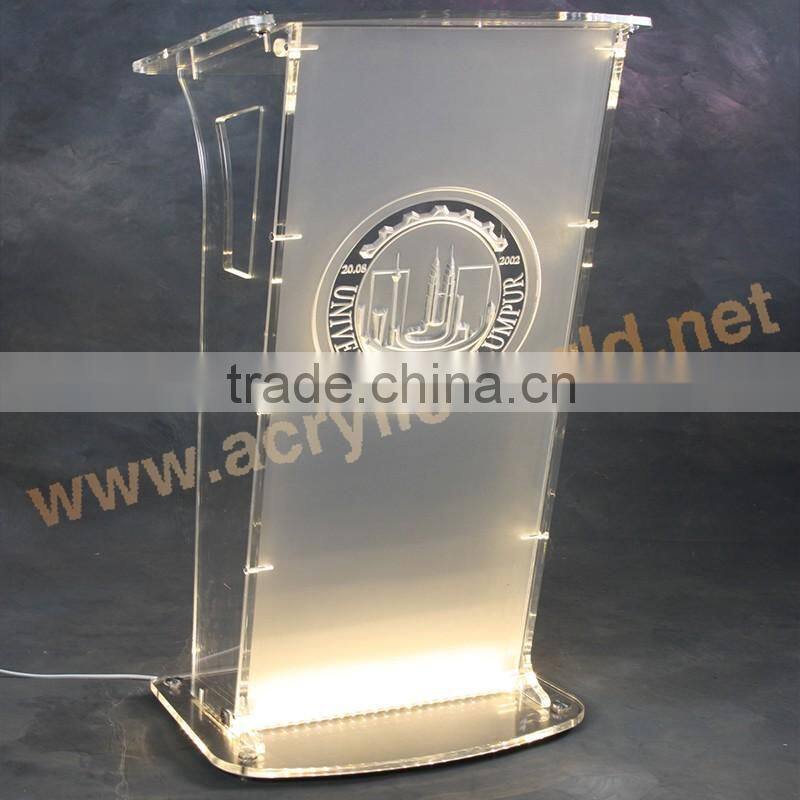 Acrylic podium stand factory/lectern display stand