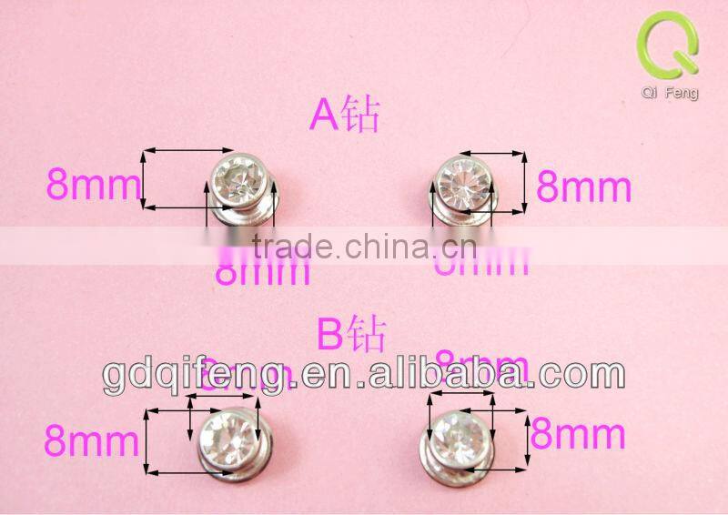 wholesale Decoration Handbag 8mm 9mm 10mm diamondA and B rivet without cap