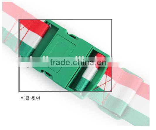 Flag Printing Travelling 3 Dials Combination Lock Luggage Belt with TSA