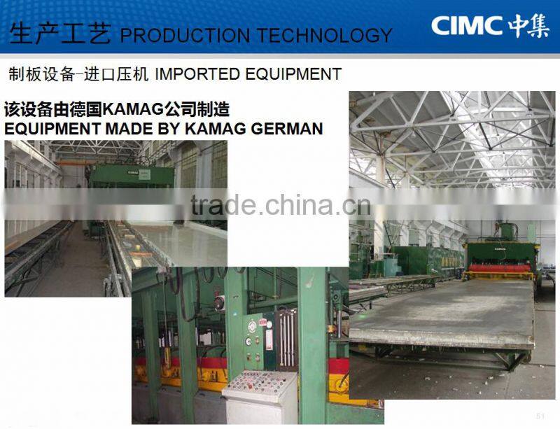 Fiberglass Cover Refrigerated Box Trailer For Sale
