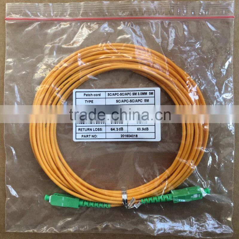 Optical fiber connector/patchcord SC/UPC