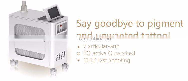 New design q switched alexandrite laser tattoo removal equipment