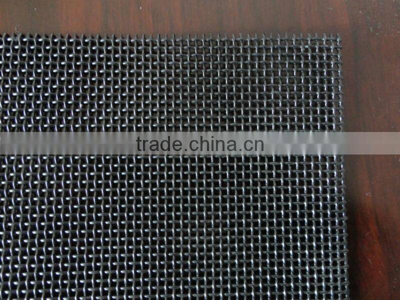 window door security screen/black 316 grade stainless steel security mesh/security window screen