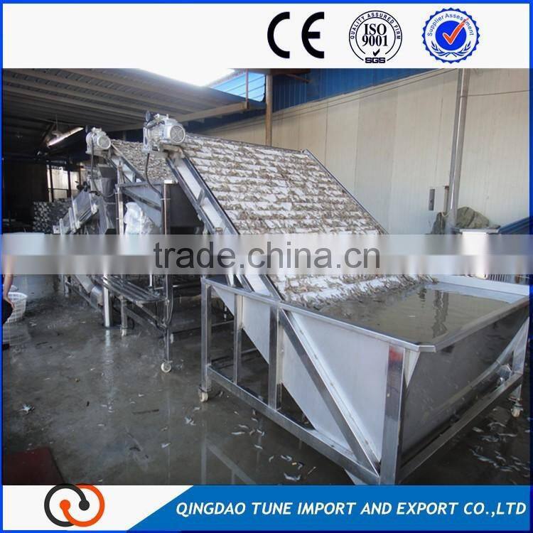 shrimp cleaning and sorting machine