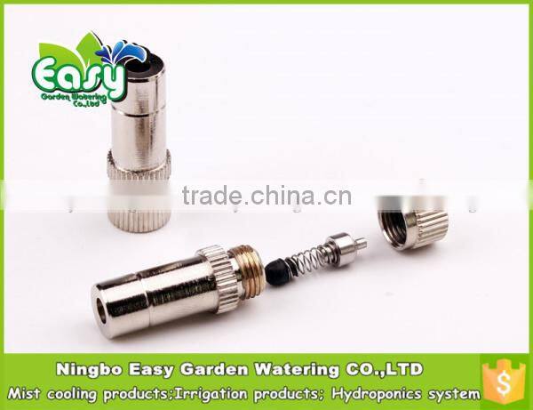 Anti drip Fog Mist Nozzle Ceramic insert, High pressure mist cooling nozzle. Brass nozzle. Mist cooling products
