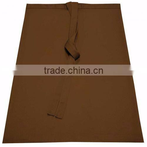 Black canvas bar long waist apron