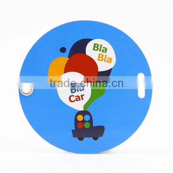 Fashionable Eco-friendly Hard PVC Custom Printable Luggage Tags