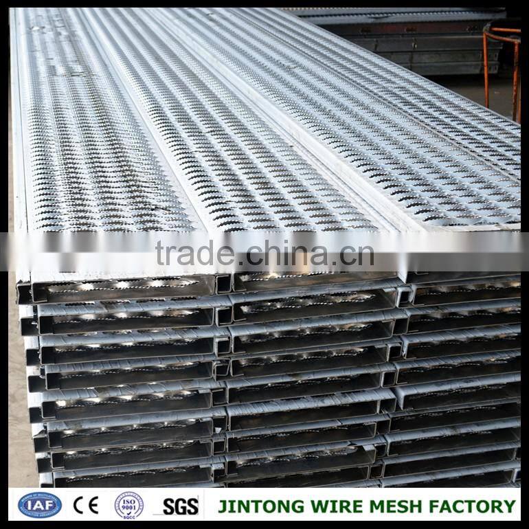 316l stainless steel perforated metal/anti-slip grip strut safety grating