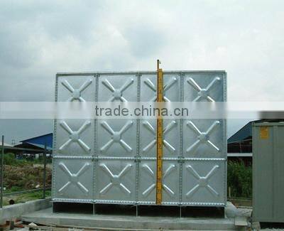 100 cubic meters galvanized water tanks/professional galvanized steel water tank/galvanized steel square water tank