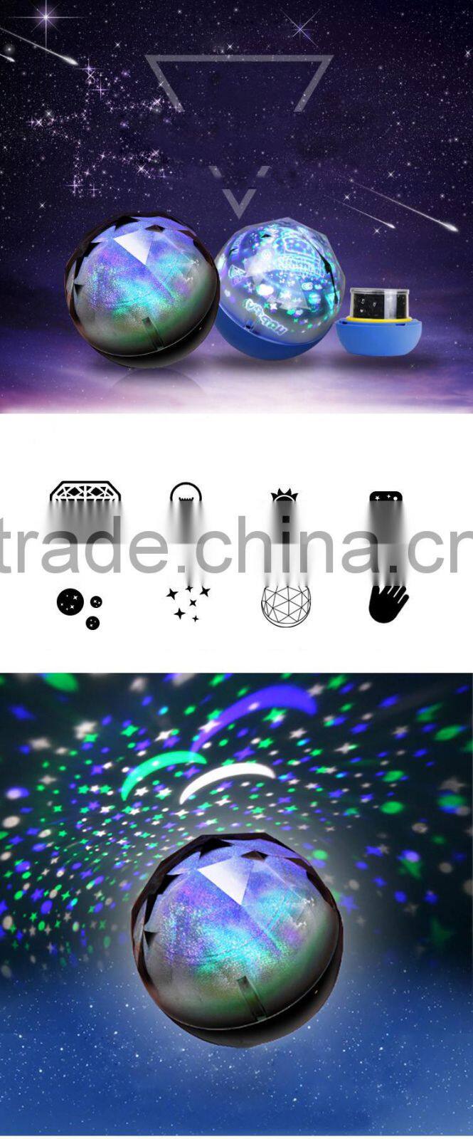 Rotatable Color Changing Led Night Light Lamp Aurora Star Projection Lights Lighting