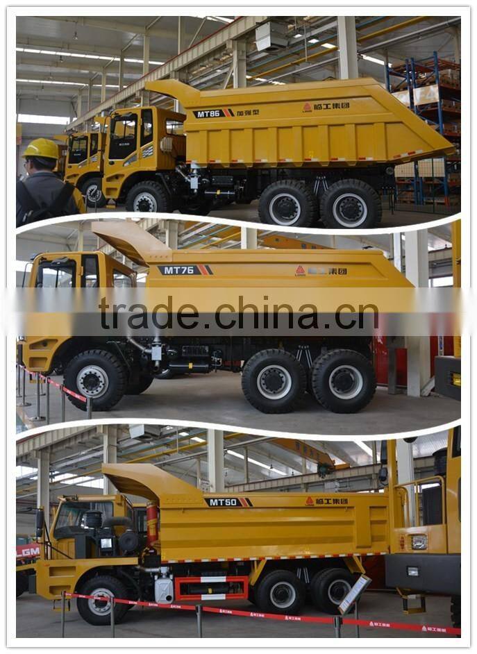 2016 new LGMG China 6*4 mining truck dumper MT86 for sale